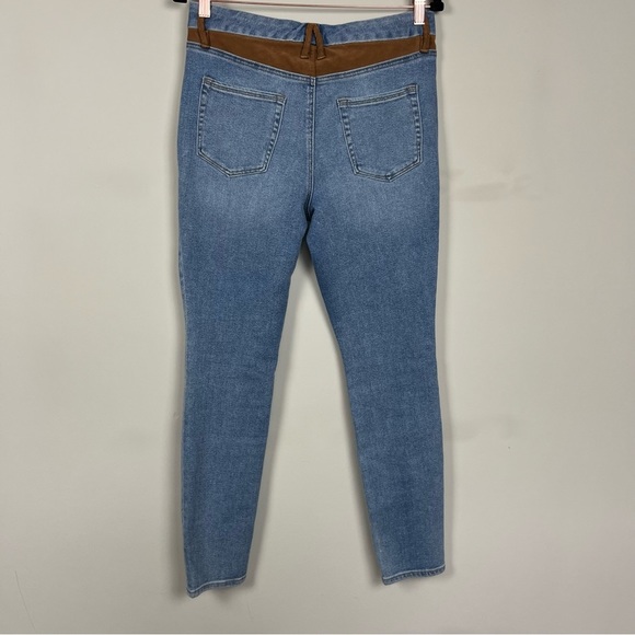 NWT GOOD AMERICAN SUEDE MIX HIGH WAIST GOOD LEGS SKINNY JEANS SIZE 8/29 - Picture 13 of 16